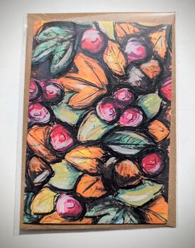 Autumn Foliage Greetings Card Blank Inside, 2 of 2