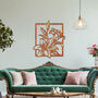 Elegant Metal Lily Wall Sculpture For Indoor Or Outdoor Walls, thumbnail 7 of 11