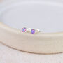Sterling Silver Mini Birthstone Stud, thumbnail 1 of 12