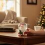 Regal Tidings Santa Snow Globe – Christmas Decoration, thumbnail 1 of 4