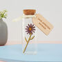 July Birth Flower Message Bottle Birthday Gift, thumbnail 5 of 12
