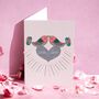 With Love Cute Lovebirds Card, thumbnail 2 of 2