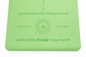 Capricorn Earth Sign Lush Green Yoga Mat, 7 of 9