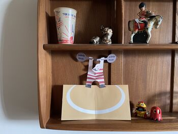 Handmade Pop Up 3D Circus Strongman Father's Day Card, 3 of 3