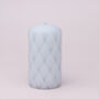 G Decor Spark Glitter Elegant Pastel Pillar Candle, thumbnail 4 of 7