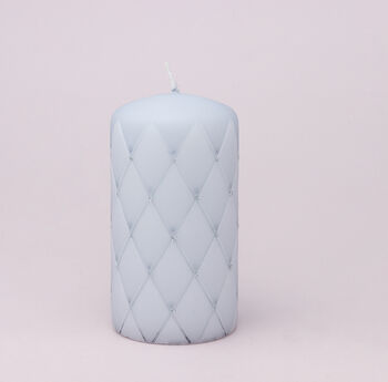 G Decor Spark Glitter Elegant Pastel Pillar Candle, 4 of 7