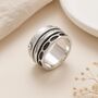 Personalised Sterling Silver Spinner Ring – 13mm, thumbnail 2 of 11