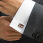 Best Man Rhodium, Gold Or Rose Gold Plated Cufflinks, thumbnail 11 of 12