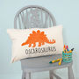 Personalised Velveteen Dinosaur Children's Cushion, thumbnail 4 of 12