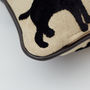 Labrador Cushion With Leather Piping, thumbnail 3 of 3