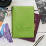 Personalised Passport Cover Holder With Script Name, thumbnail 3 of 12
