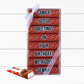 Happy Birthday Personalised Chocolate Gift, 5 of 11