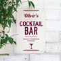 Personalised Cocktail Bar Metal Sign, thumbnail 4 of 7