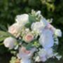 Champagne, Blush Pink, White Rose Bridal Bouquet, thumbnail 12 of 12