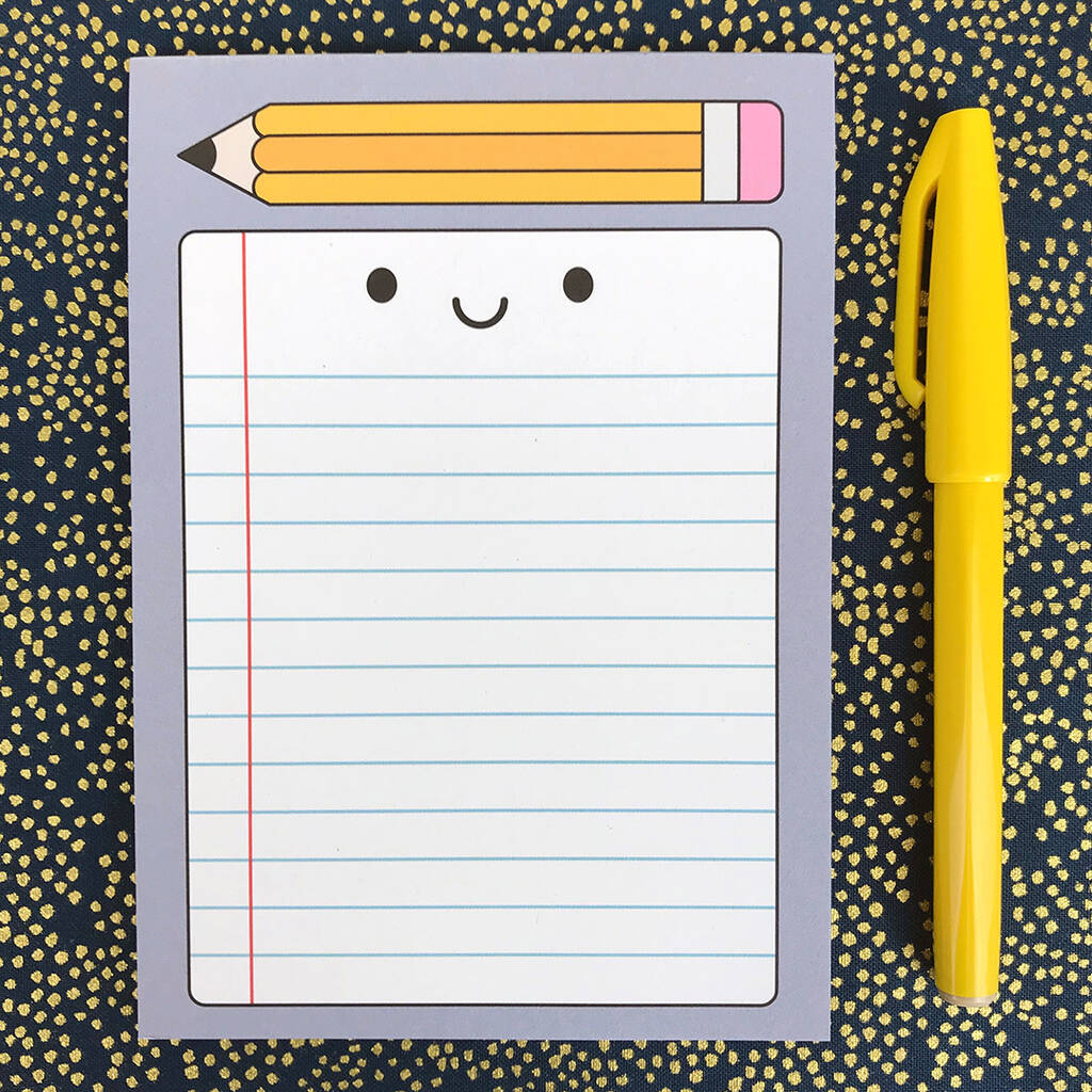 Happy Stationery Kawaii Notepad For Lists By Asking For Trouble