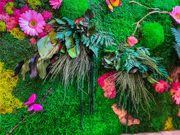 Preserved Moss Wall, Moss Wall Art With Flowers, 6 of 7