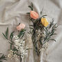 Paper Ranunculus Bouquet With Dried Foliage, thumbnail 5 of 5