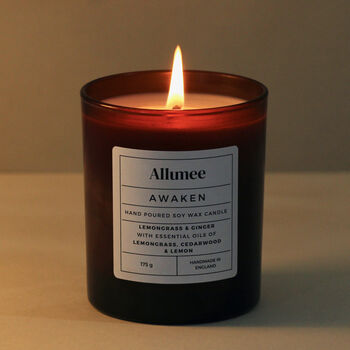 Handmade Awaken Soy Scented Candle Gift, 3 of 5