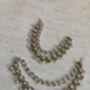 Gold Plated Antique Pearl Ear Chains/Kaan Chain, thumbnail 4 of 5