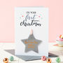 Baby's First Christmas Glitter Decoration Card, thumbnail 4 of 4