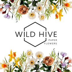 Wild Hive Paper Flower Logo