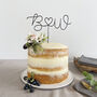 Initials With Heart Wire Cake Topper, thumbnail 2 of 8