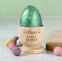 Personalised Wooden Stars Egg Cup, thumbnail 1 of 7