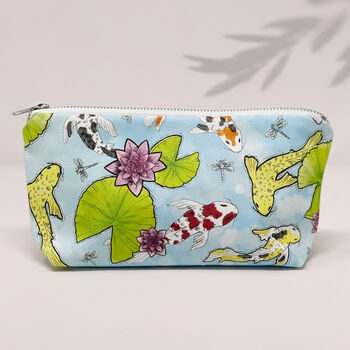 Cotton Japanese Garden Makeup And Cosmetic Bag, 2 of 6