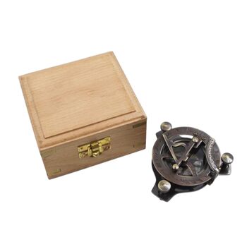 Personalised Legacy Three Inch Gunmetal Sundial Compass, 3 of 10