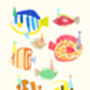 Birthday Fishes Card, thumbnail 2 of 3