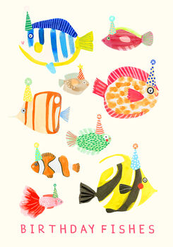 Birthday Fishes Card, 2 of 3