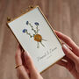 Personalised Pressed Flowers Wedding Framed Print, thumbnail 3 of 4
