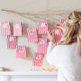 Advent Calendar Stickers With Red Stripe Bags, thumbnail 1 of 10