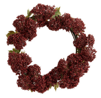 Christmas Fabric Hydrangeas Wreath, 3 of 4