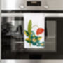 Retro Floral Organic Cotton Tea Towel, thumbnail 7 of 8