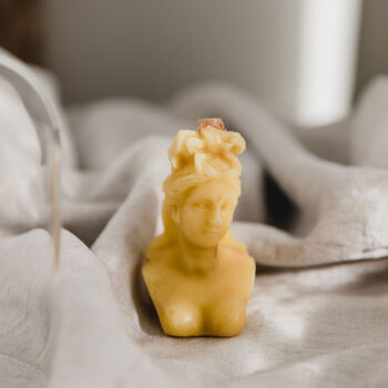 Sculpted Beeswax Candle Trio, 4 of 6