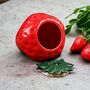 Stunning Strawberry Shape Storage Jar, thumbnail 2 of 7