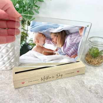 Personalised 'Our First…' Wooden Base 6x4' Photo Frame, 10 of 11