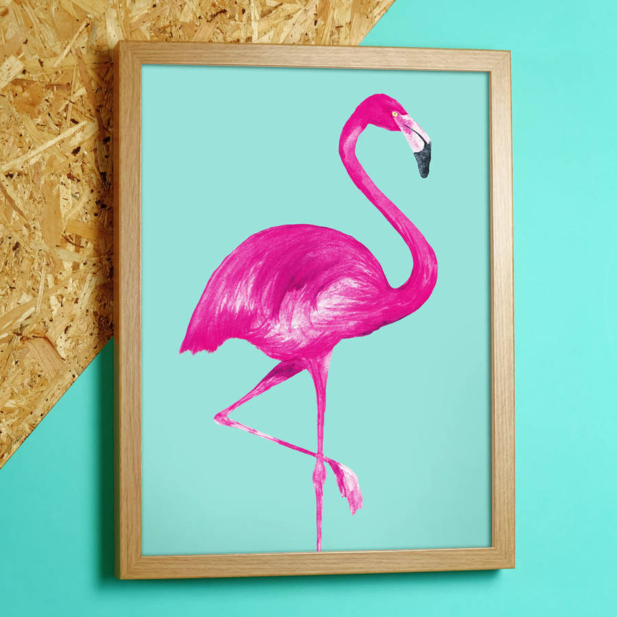 FLAMINGO ART PRINT, Flamingo Art Print