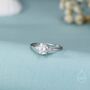 Sterling Silver One Carat Moissanite Diamond Classic Single Stone Ring, thumbnail 1 of 12