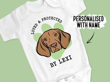 Hungarian Vizsla Baby Onesie, 2 of 6