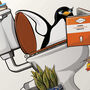 Penguin In The Toilet, Funny Toilet Art, thumbnail 6 of 7
