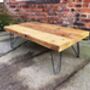 Industrial Reclaimed Hairpin Coffee Table Tv Unit 146, thumbnail 1 of 5