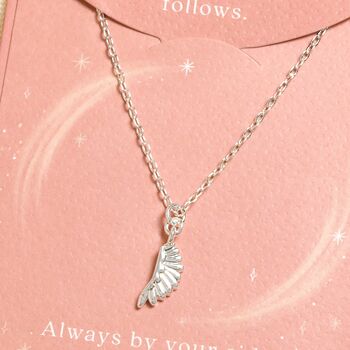 Wing Pendant Carded Necklace, 4 of 4