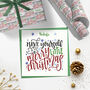 Personalised Christmas Card Merry Little Christmas, thumbnail 2 of 5