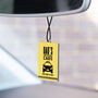 Personalised 'Dad's Cabs' Hanging Car Decoration, thumbnail 2 of 3