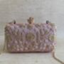 Dark Pink Handcrafted Rectangular Clutch Bag, thumbnail 7 of 10