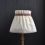 Dolly Cream Scrunchie Gathered Lampshade With Trim, thumbnail 4 of 4