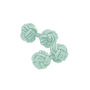 Fabric Knot Cufflinks In Pastel Green | Cufflinks For Double Cuff Shirt, thumbnail 1 of 3