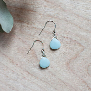 Amazonite Recycled Sterling Silver Earrings, 5 of 8